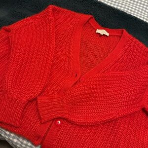 Sezane Achilles Red Women's Cardigan